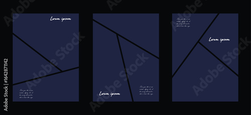 Set of photo or pictures frame with comic layout system