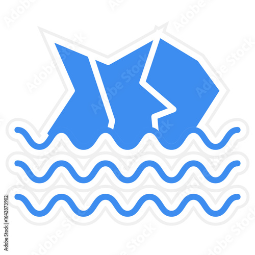 Glaciers icon style
