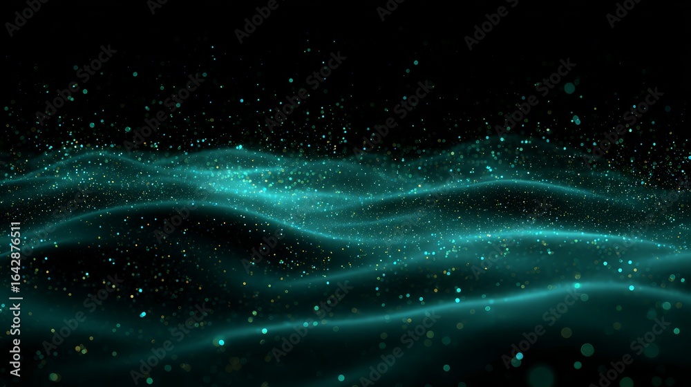 Obraz premium Abstract Glowing Particles Background Design
