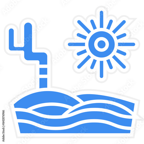 Desert Vector Icon Style