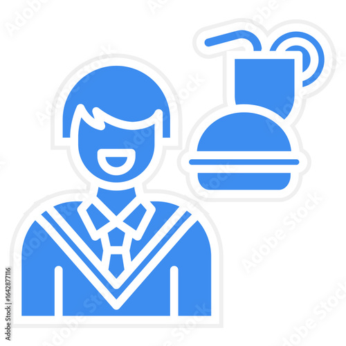 Food Addiction Vector Icon Style