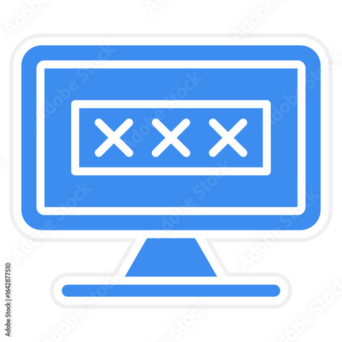Pornography Addiction Vector Icon Style