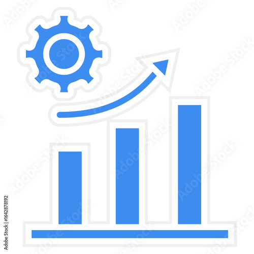 Increased Productivity Vector Icon Style