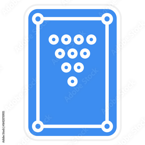 Pool Table Vector Icon Style