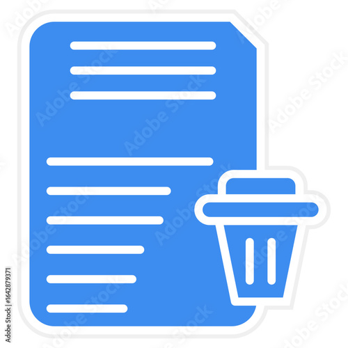 Data Erasure Vector Icon Style