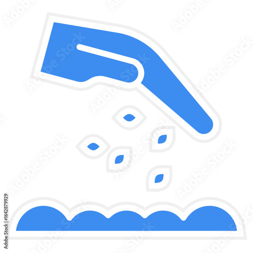Seed Hand Vector Icon Style