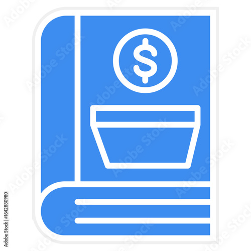 Saving Book Vector Icon Style