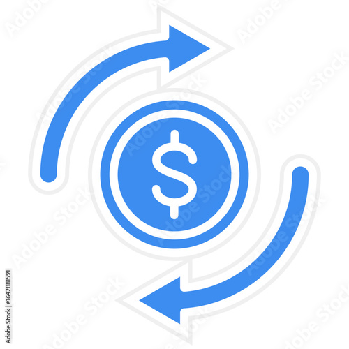 Retained Earnings Vector Icon Style