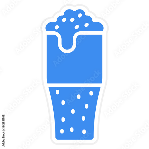 Beer Glasses Vector Icon Style