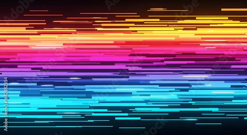 Multicolored Glitchy Digital Background
