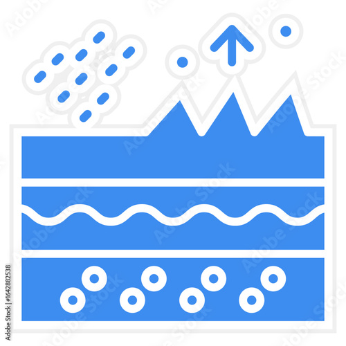 Exfoliation Vector Icon Style
