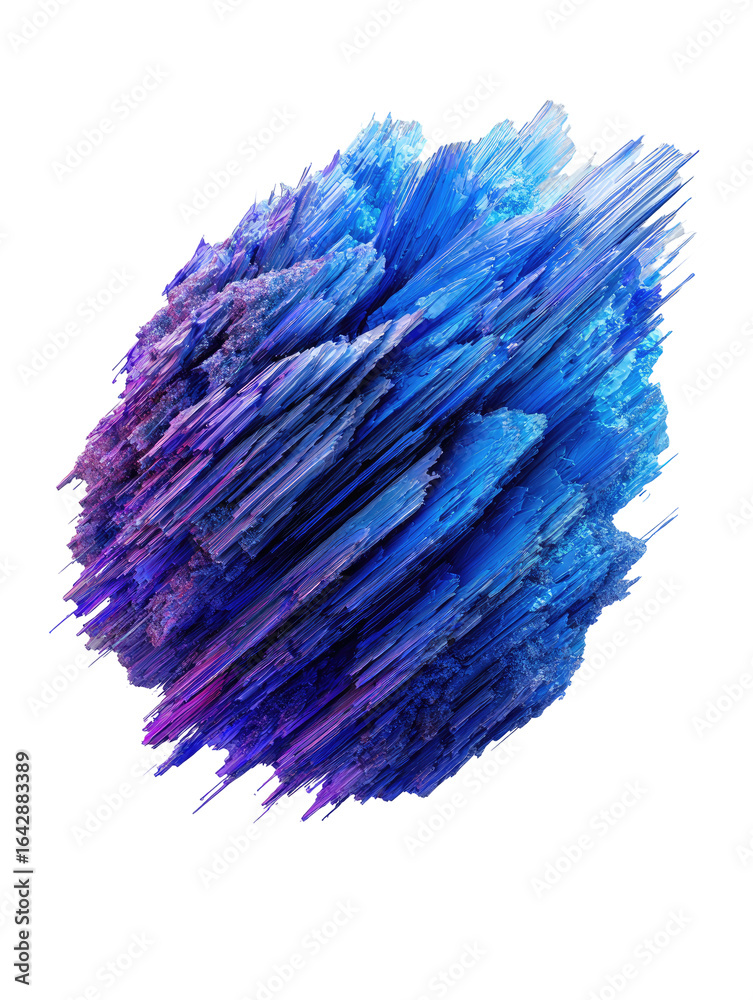 Fototapeta premium Abstract vibrant blue and purple splatter