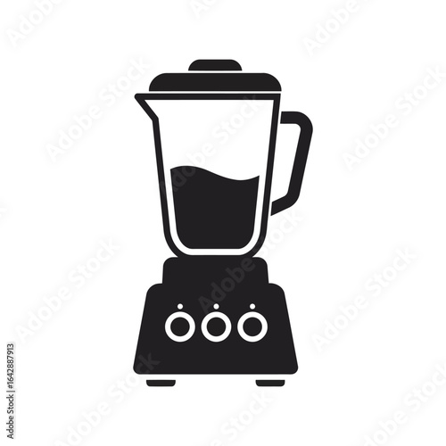 Kitchen blender vector icon smoothie maker food processor juicer appliance healthy drink