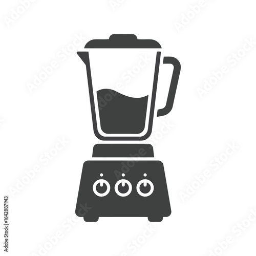 Kitchen blender icon smoothie maker food processor juicer kitchen appliance vector graphic