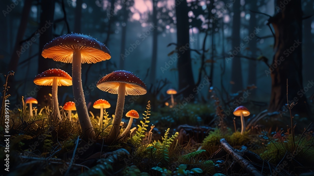 Fototapeta premium mushroom in the forest