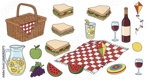 Picnic Fun A Delightful Doodle Collection of Summer Essentials