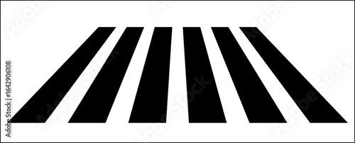 Crosswalk icon. Pedestrian zebra symbol, street cross line, crossing silhouette