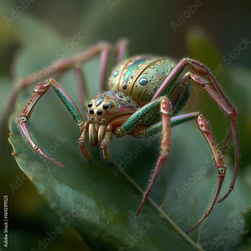 Wallpaper Mural Ornate spider resting on a leaf. Torontodigital.ca