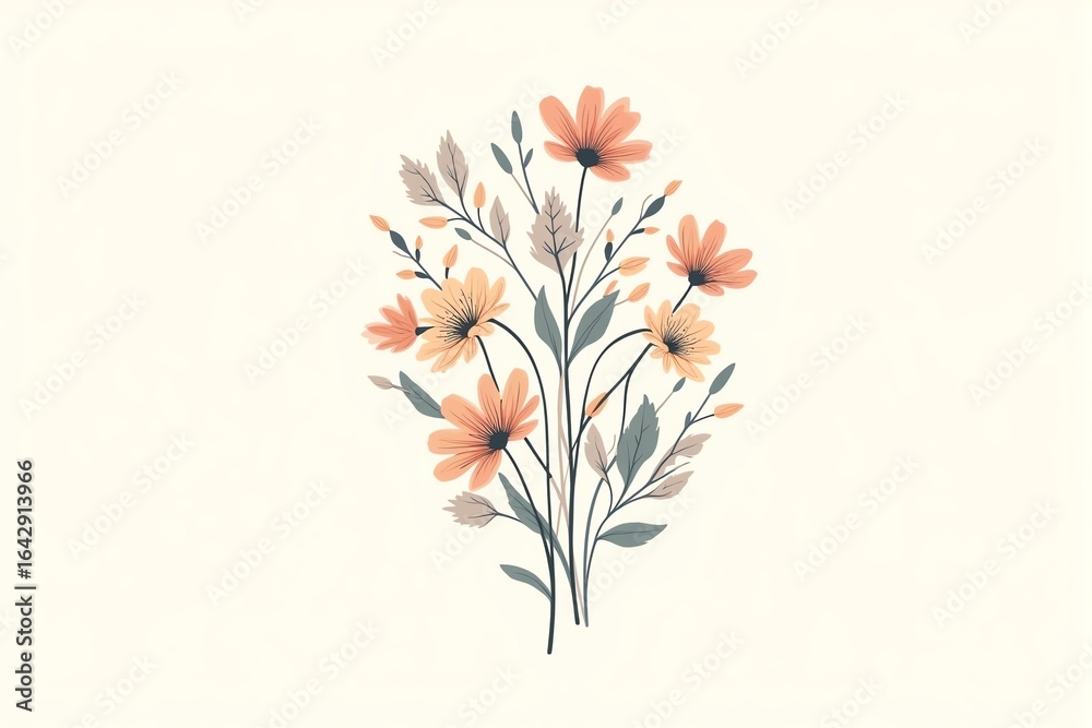 Naklejka premium bouquet of pink tulips