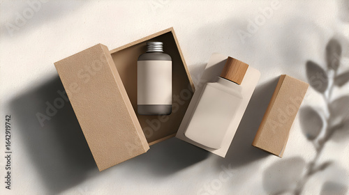 Unboxing luxury skincare essentials, showcasing elegant bottles and minimalist packaging for a premium beauty experience.