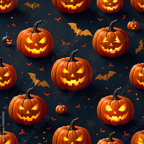 halloween seamless pattern