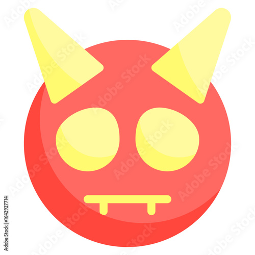 devil icon with flat style. Suitable for website design, logo, app and UI. Based on the size of the icon in general, so it can be reduced.