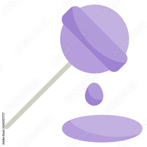 lollipop icon with flat style. Suitable for website design, logo, app and UI. Based on the size of the icon in general, so it can be reduced.