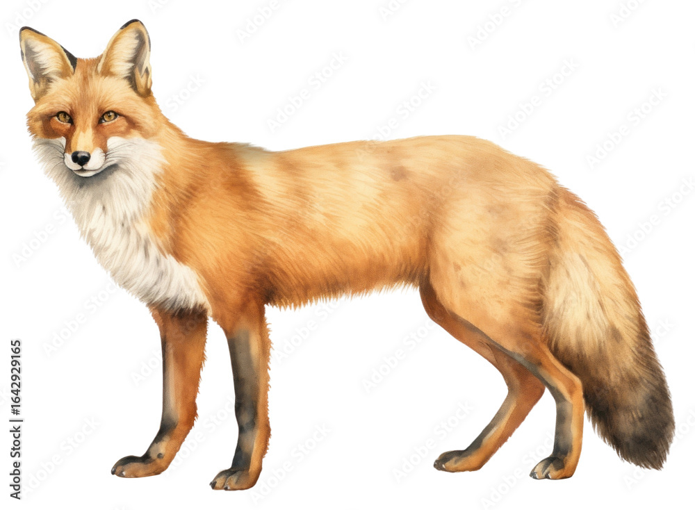 Fototapeta premium PNG Fox fox wildlife mammal.