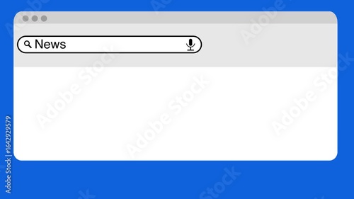 Searching for News on the Internet, animated search results
