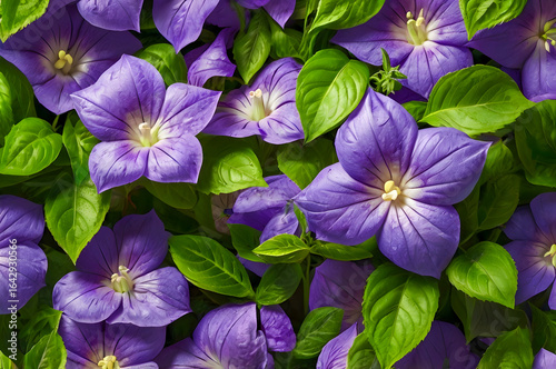 violet flowers in the garden
