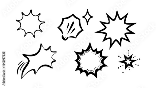 Black Ink Splatter Abstract Design paint