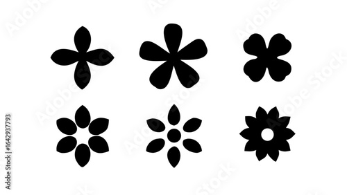 Black Silhouette of a Single Tree nature plant