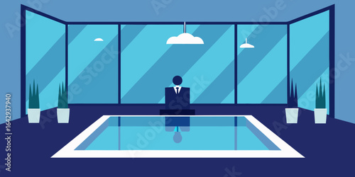 CEO Suite with Indoor Reflecting Pool