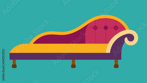 Executive Lounge With Velvet Chaise Lounge