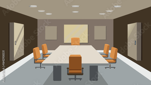 Luxury Boardroom with Backlit Alabaster Wall Design
