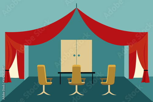 Luxury Office with Silk Covered Acoustic Walls