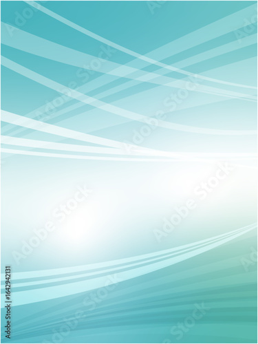 Light Blue and Green Abstract Wave Background Design