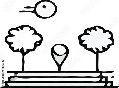 travel icon vector art