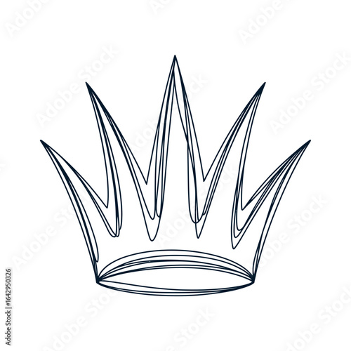 crown icon vector illustration