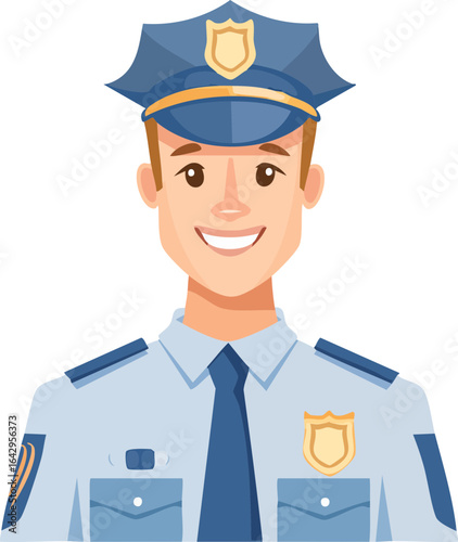 police officer vector illustration