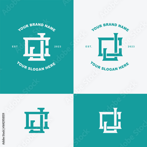 Monogram letter CJ or JC with interlock, modern, classic style for brand, apparel, streetwear