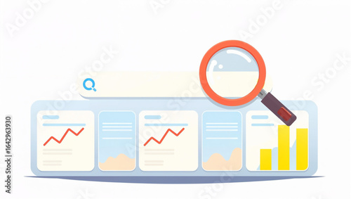 SEO Performance and Search Ranking Growth Concept