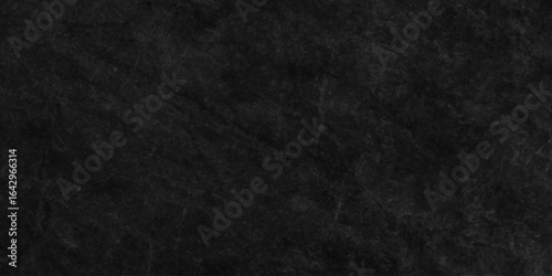 Grunge smooth studio backdrop dark grey black wall chalkboard concrete grunge stone slate background texture. Black texture chalk board and black board.	
