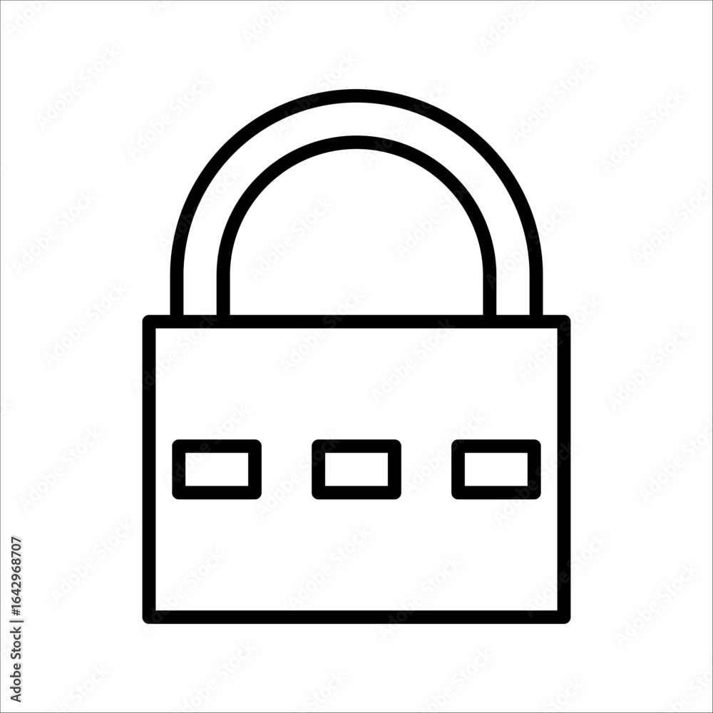 Code lock Icon. Symbol isolated white background. vector illustration. color editable. Code lock Icon. Symbol isolated white background. vector illustration. color editable.