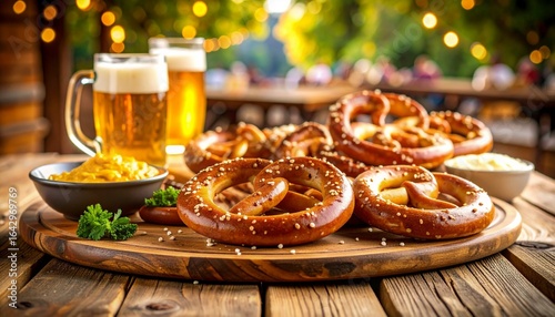 Pretzels and Beer: An Oktoberfest Celebration, Traditional Bavarian Treats and Refreshing Brews for a Festive Occasion