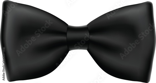 vector illustration of black bow 