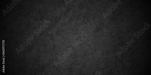 Grunge smooth wall grunge studio backdrop dark grey black wall chalkboard concrete grunge stone slate background texture. Black texture chalk board and black board.	
