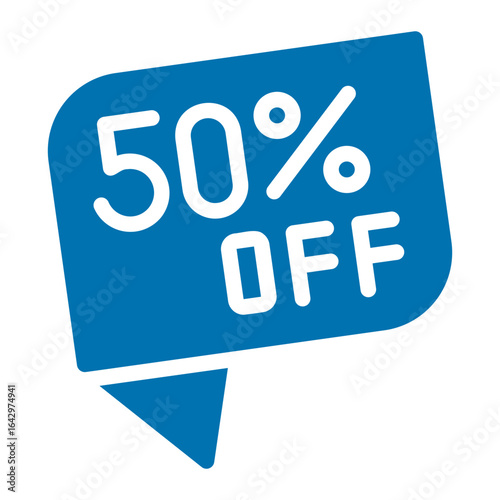 half price tag icon