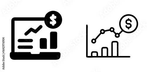 Revenue Dashboard Icon for Financial Reports, Analytics, and Business Performance