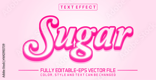 Sugar font Text effect editable